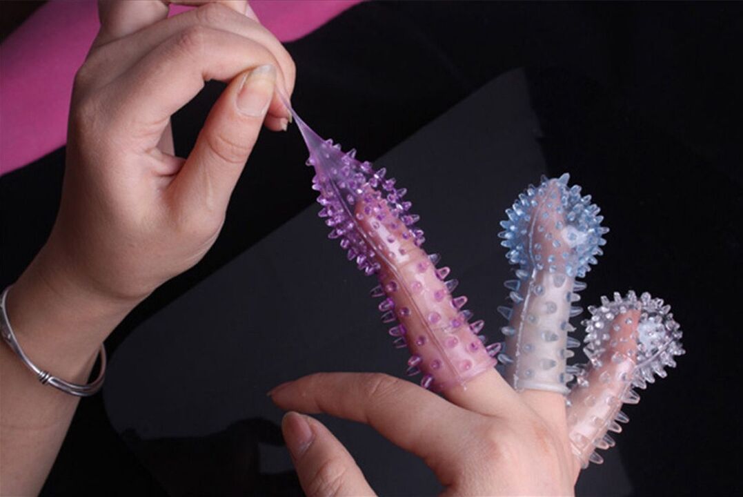 Condoms with spikes that enlarge the penis during sex